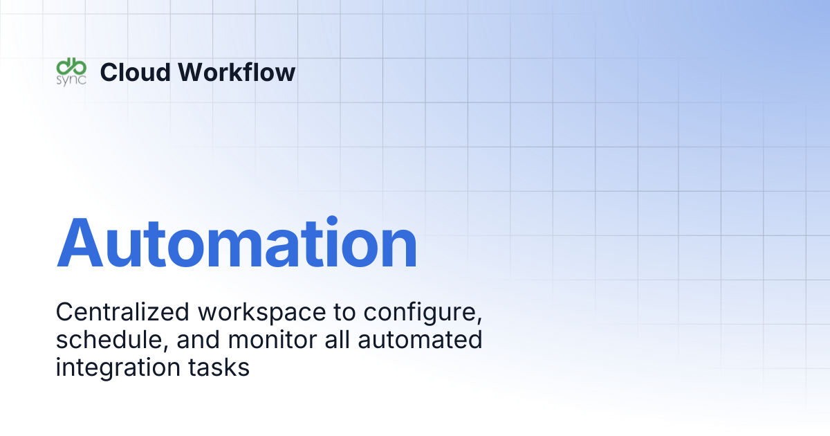 Automation | Cloud Workflow